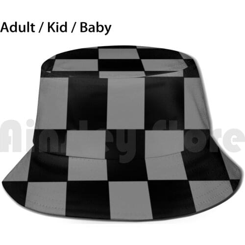 Black Squares Sun Hat Foldable UV Protection Square Bob Cartoon Sponge Squidward Yellow Funny New York Patrick