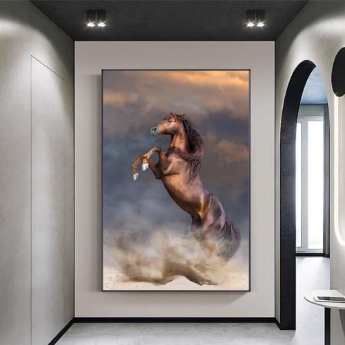 Modern Animal Horse Canvas Painting Abstract Horse Posters and Prints Wall Art Pictures for Living Room Home Decoration Unframed