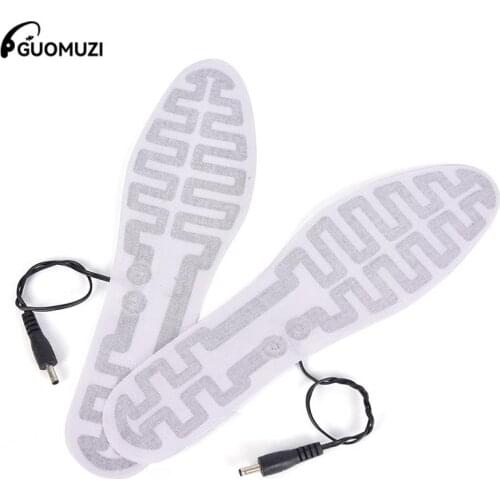 USB Heated Insoles For Women Men Winter Foot Warmer Carbon Fiber Heating Element For Shoes Waterproof Heating Film