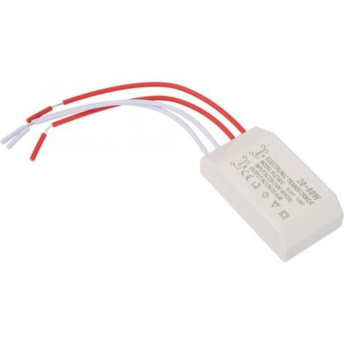 High voltage transformer 220V to AC 12V Electronic Transformer Voltage Converter 20-60W Smart Power Supply Driver current