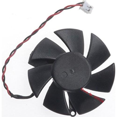 DF0501012SEE2C 47mm DC 12v 2pin 2 lines Computer Cooler Fan For Sapphire X1300 HD4650 HD3650 Graphics Video Card cooling