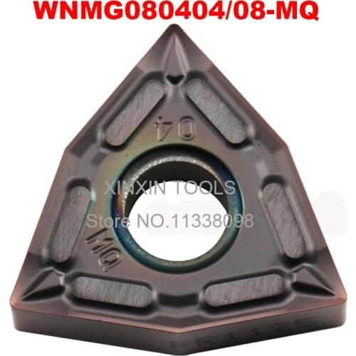 10pcs WNMG080404-MQ/WNMG080408-MQ turning tool Carbide insert for Steel stainless steel Applicable to mwlnr / wwlnr