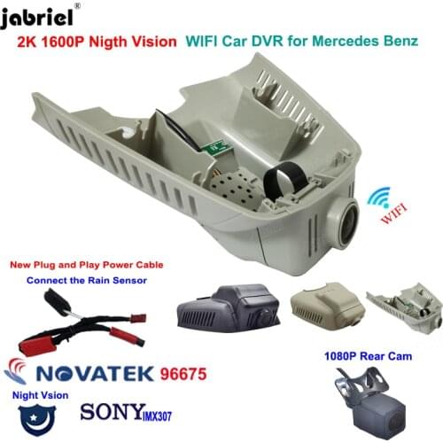 2K 1600P New Plug And Play Hidden Wifi Car Dvr Dash Cam Cameras for Mercedes Benz C Class w203 w204 E Class w211 w212 GLK X204