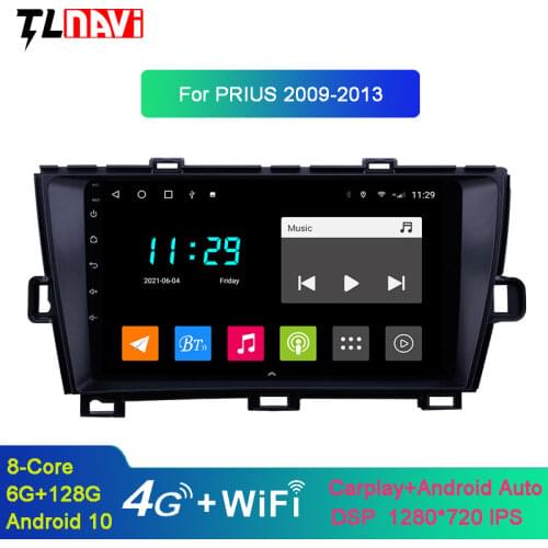 Android 10 For Toyota Prius 2009 2010 2011 2012 2013 Multimedia Stereo Car DVD Player Navigation GPS Radio