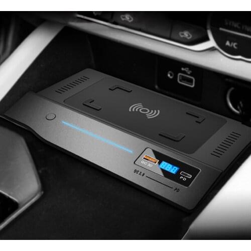 QI car wireless charger for Nissan Teana Altima accessories 15W fast phone charger charging plate panel charging phone holder
