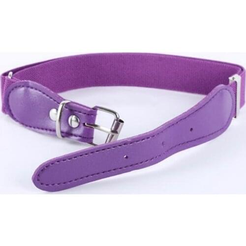 Children Belts Buckle Kids Jeans Pants Elastic Belt Stretch Adjustable For Toddler Boys Girls Fashion Waistband Candy Color