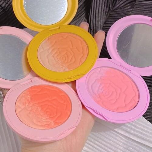 Matte Makeup Face Blush Cheek Blusher Brighten Smooth Natural Pigmented Face Blush Powder Bronzer Highlighter Palette Cosmetic