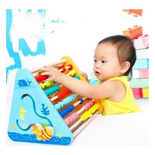 Math Toys Learning & Education baby math Wooden learning toys kids learning arithmetic abacus soroban alphabet baby toys sale