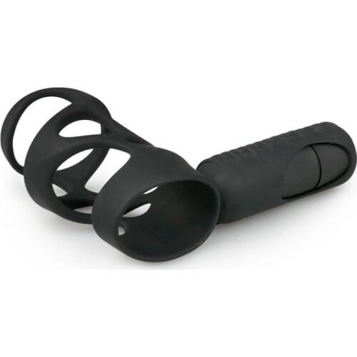 Male Penis Chastity Cage Vibrators Masturbation Massage Stimulate Vibrators Silicone Cock Ring Adults Products Sex Toys For Men