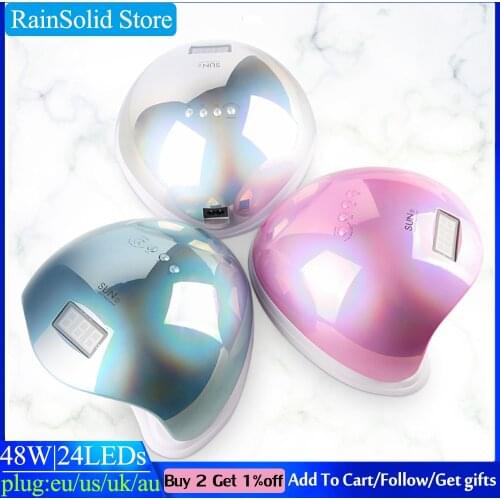 NEW Brand SUN 5 Lamp For Nails 48W UV Led Lamp Nail Ice lamp Gel Polish Lamp For Manicure LCD Display UV Cabin Free Delivery
