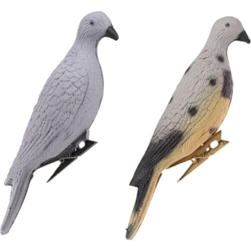 Durable Lifelike 3D Hunt Pigeon Decoy Yard Plant Scarer Hunting Bait Garden Decor for Hunting Decoy Outdoor Shooting Equipment
