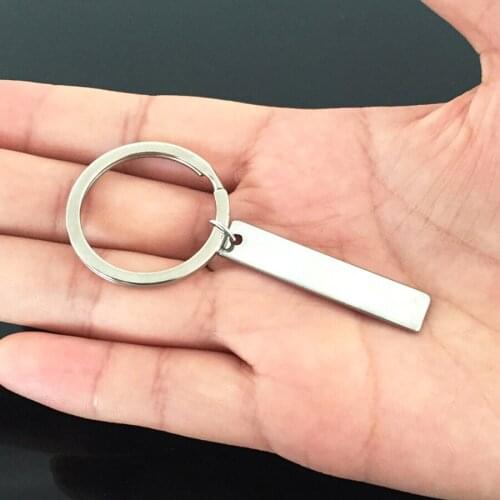 Custom Couples Metal Keyring Engraved Name, Date, Sentence, Words, Printed Text For Men Women Boyfriend Mother Dad Gift Keychain