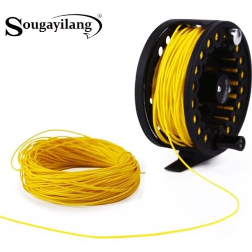 Sougayilang 4F 5F 6F 7F 8F Floating Fly Fishing Cord 100FT Weight Forward Fly Line 6 Colors Polyethylene Fly Fishing Line