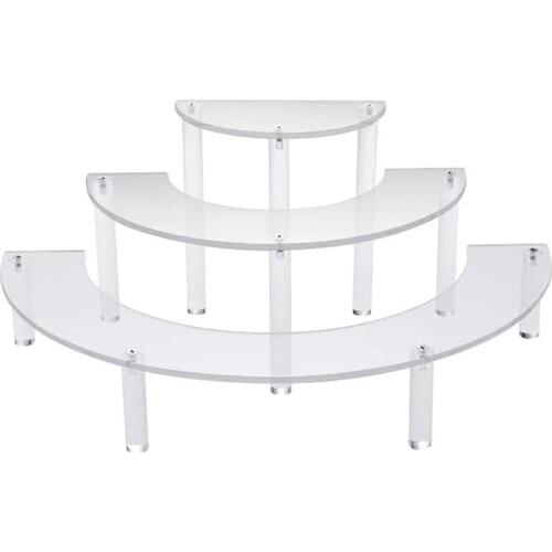 Removable Acrylic Cake Display Stand for Party Round Cupcake Holder Bakeware Wedding Birthday Party Decoration