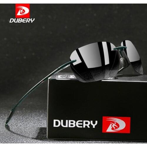 DUBERY 2020 Polarized Sunglasses Men Brand Designer Fashion Rimless Sports Style Sun Glasses Outdoor Sport Fishing Goggles X3