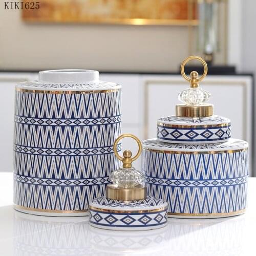 Modern Irregular Ceramic Vase Storage Jar Desktop Decoration Crafts Sealed Storage Jar Flower Vase Living Room Office Decoration