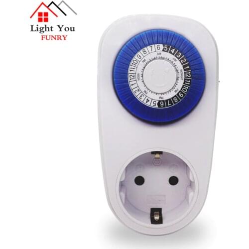 Timing socket 24 hour timer switch controller 16A intelligent mechanical plug air conditioner dedicated socket