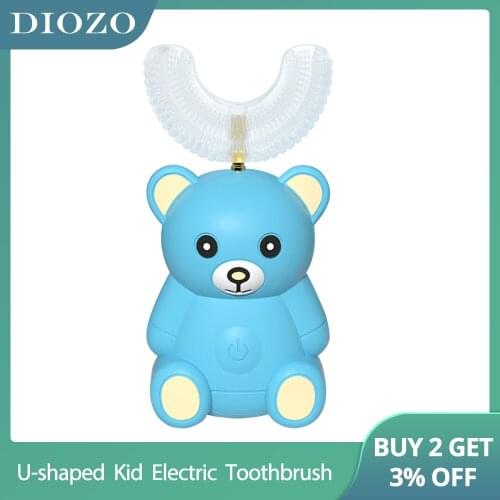 DIOZO Electric Toothbrush U Shape 360 Degrees Kid Sonic Rechargeable Children Teeth Care Waterproof Automatic Tooth Brush Gift