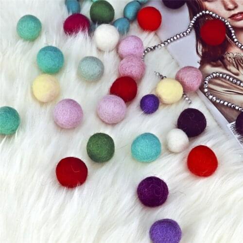 10Pcs Wool Felt Balls 20mm Felted Balls DIY Home Decoration DIY Crafts Garment Sewing Supplies