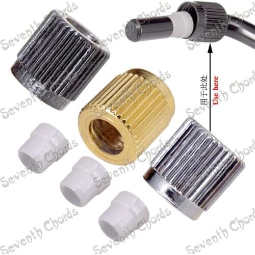 12 Pcs Tremolo Arm Whammy Bar Threaded bushing Sleeve and Plastic Ferrule Bushing Washer for Electric guitar accessories parts