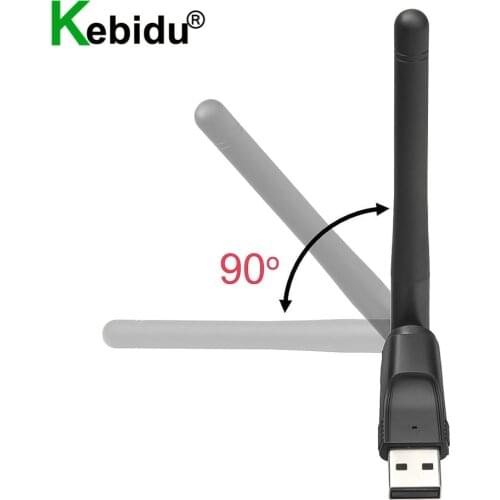 2.4G USB Wireless Receiver MT7601 USB Wifi Adapter 802.11b/g/n Antenna 150Mbps Dongle Network Card Laptop TV BOX Wi-Fi Adapter