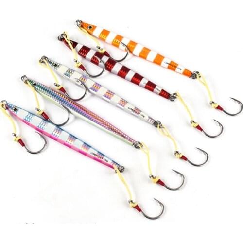 5PCS Deep sea Jigging Slow Jig Fishing Ocean Boat Rock Beach Jigbait Spoon Lure Hook baits 150/200/240g