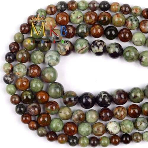 6 8 10mm Natural Gemstones Green Opal Round Beads For Jewelry Making Beads Diy Bracelet Necklace Findings 15inches