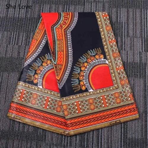 Chzimade 1Yard Retro Flower Printed Ankara African Fabric 100% Cotton Batik Sewing Fabric For Diy Party Dress Making Accessories