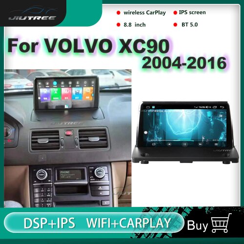 2Din 6+128G Android 10.0 Car Radio For Volvo XC90 2004-2016 Multimedia Player GPS Navigation Auto Stereo Carplay Radio Reciver