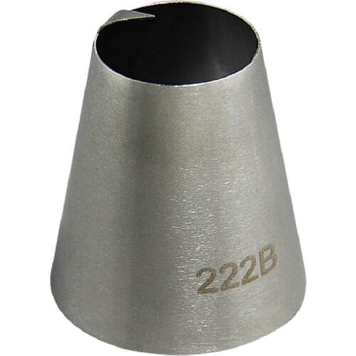 Free Shipping Large Stainless Steel 18/8 Specialty Peach Piping Nozzle Cakes Cupcakes Decorating Icing Tips #222B