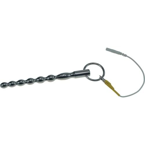For DIY stainless steel electric shock beads penis plug urethral catheter electro stimulation metal dilator clitoris sex toys