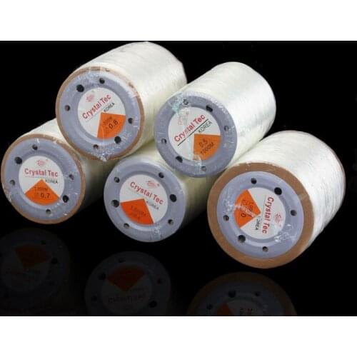 0.8mm Crystal Stretchy Elastic Cord+1000m/roll+Beading Elastic Stretch Cord Beads Cord String Strap Rope Bead Bracelet