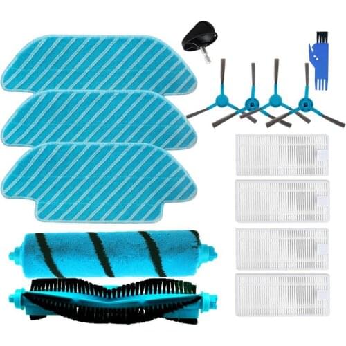 HEPA Filter for Cecotec Conga 4090 5090 Robot Vacuum Cleaner Main Roller Brush Side Brushes Mops Cloth Rags Kit