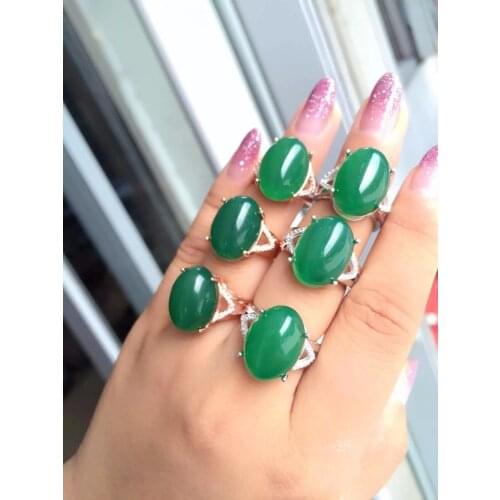 KJJEAXCMY boutique jewelry 925 Silver-inlaid Natural Garnet Female Ring Mini Support Detection