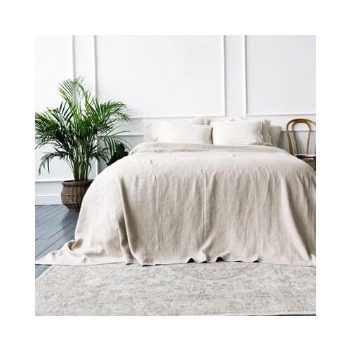 100% Linen Bedding Sheet Set Japan Style Breathable Pure Cloth Comforter Bed Sheets And Pillowcases Cover Functional Soft
