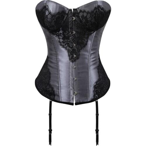 Corset Top Bustier Overbust Corset Victoriano Vintage Style Fashion Corselet Lingerie Top Green Red Purple Cosplay Sexy Costume