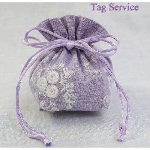 Gift Lace Drawstring Romantic Wedding Pouch 7x9.5cm Chocolate Candy Gift Bag Elegant Jewlery Fine Lace Precisely Exquisite Bag