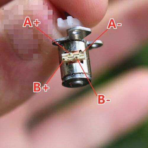 Micro Precision Screw Stepping Motor Mini 6mm 2-Phase 4-Wire Stepper Motor 2mm Diameter Long Shaft