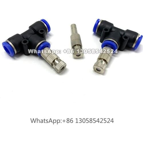 Micro Fog Misting Nozzle, Mist Cooling Fog Nozzle, Low Pressure 6mm Slip Lock Misting Spray Nozzle with Filter