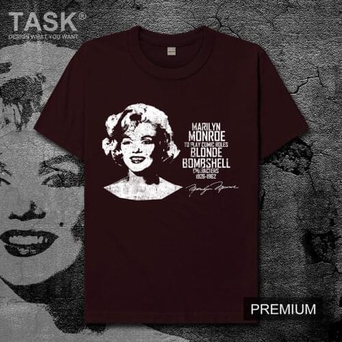 Celebrity Marilyn Monroe United States actress World Best Actress Award mens t shirt new Tops Short sleeve clothes summer 01