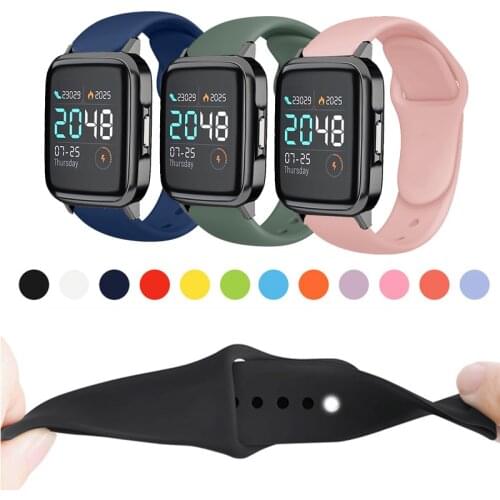 20mm 22mm Soft Silicone Watch Strap Band For Haylou LS02 Replacement Sport Bracelet