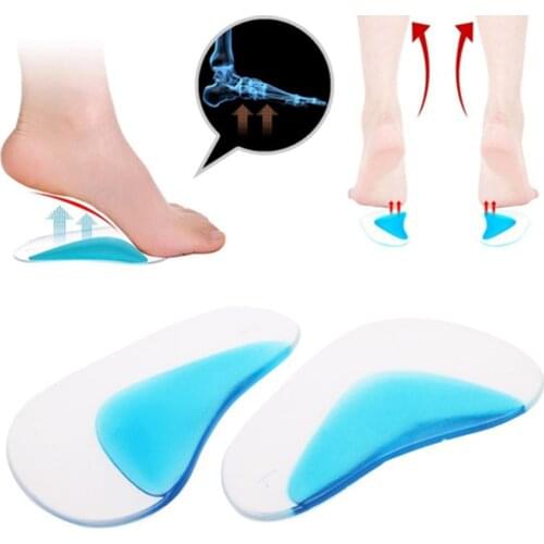 Insole Orthotic Professional Arch Support Insole Flat Foot Flatfoot Correction Shoe Cushion Insert Silicone Gel Orthopedic Pad