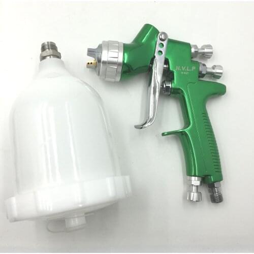 SAT1164 Professional HVLP 600ml 1.3/1.4mm Nozzle Gravity Feed Pneumatic Air Paint Spay Gun For Car Auto Repair Tool Painting Kit
