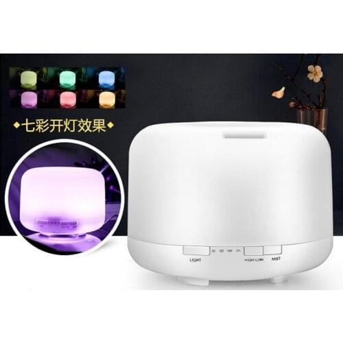 500ML Colorful LED Essential Oils Diffusers Aromatherapy diffuser Household mute purifier Air ultrasound humidifier