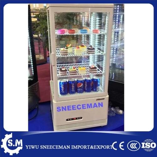 Glass drink fridge Vertical beverage display cabinet refrigerator freezer