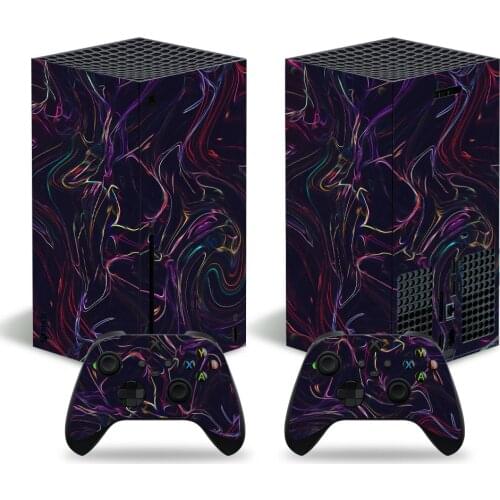 Dark Color Style Xbox Series X Skin Sticker for Console & 2 Controllers Decal Vinyl Protective Skins Style 10