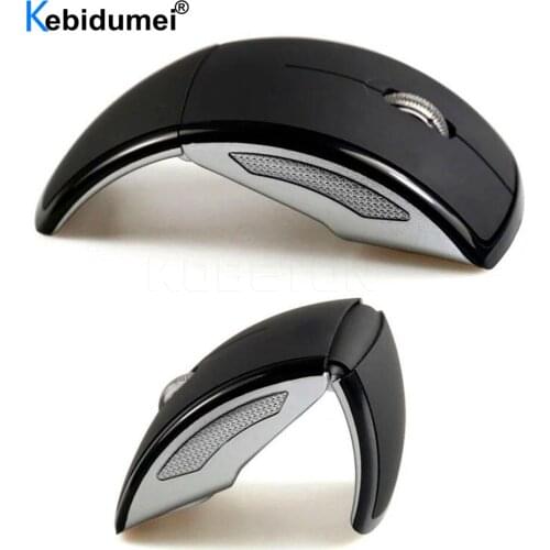 USB Receiver 2.4G Wireless Mouse Foldable Computer Mouse Mini Travel Notebook Mute Mouse for Laptop PC