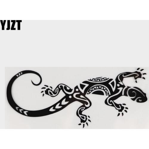 YJZT 15.7*6.9CM Funny Reptile Lizard Decor Car Stickers Vinyl Bumper Car Window C12-1079