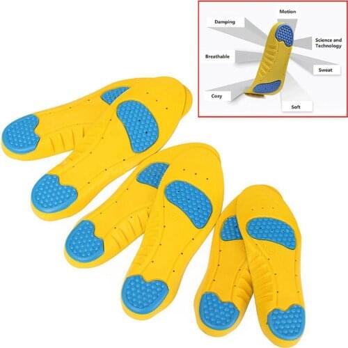 1 Pair 26.5cm Flat Feet Orthotic Insoles Foot Care for Plantar Fasciitis Heel Pain Relief Sport Insoles Shock Absorption Pads