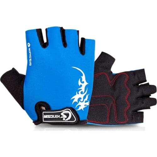 1 Pair Half-finger Cycling Gloves Non-slip Shock Absorption Breathable Sports Gloves Mountain Bike Cycling Gloves Protect Hands